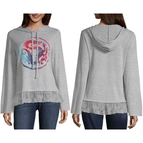 Disney Princess Tops - New! Disney Mulan Dragon Lace Hoodie Sweatshirt Disney Princess Tops - New! Disney Mulan Dragon Lace Hoodie Sweatshirt